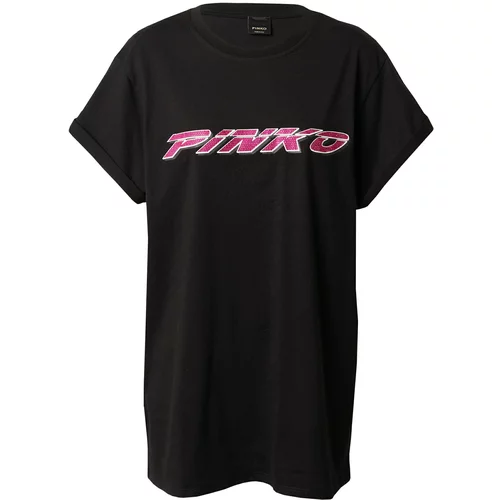 Pinko Majica neonsko roza / črna / bela
