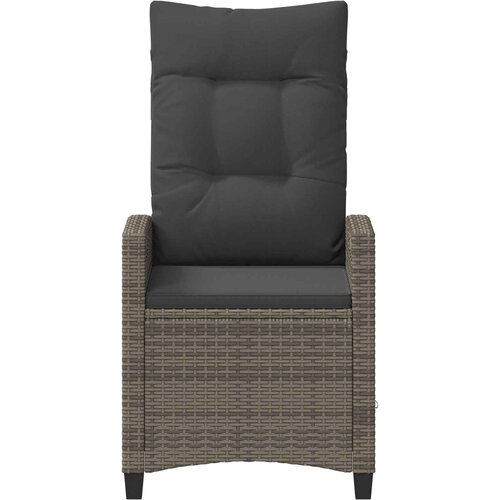  Vrtna stolica 2 pcs Siva i tamno siva 56 x 60 x 112 cm Slike