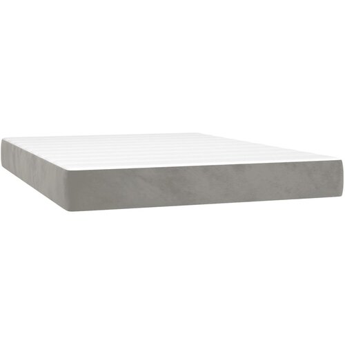 vidaXL Madrac s oprugama svjetlosivi 120x210x20 cm bar&scaron;unasti Cijene