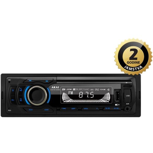 Akai auto radio, FM, BT, HandsFree, SD, USB, 4x25W, ISO CA016A-9008U Slike