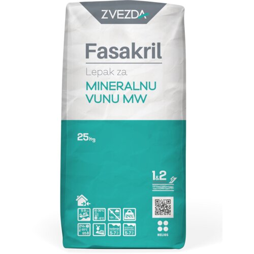 Zvezda fasakril lepak za mineralnu vunu mw 25 kg Slike