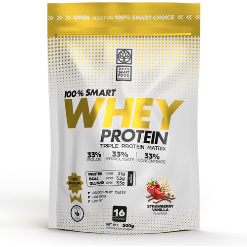 100% Smart Whey Protein - 500 g - Strawberry Vanilla Cijene