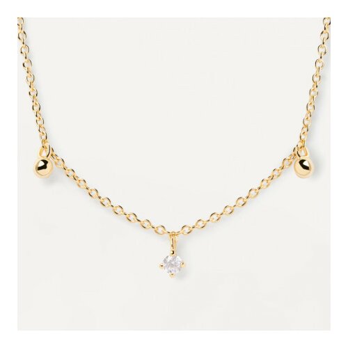 PD Paola love triangle zlatna ogrlica sa pozlatom 18k ( co01-491-u ) Slike