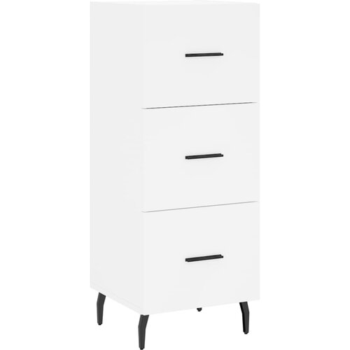  Visoka komoda bijeli 34,5x34x180 cm od konstruiranog drva Slike