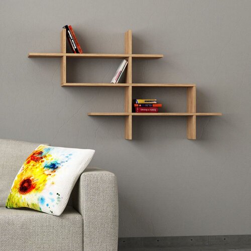 Hanah home Polica 150x82x22cm Hrast Cene