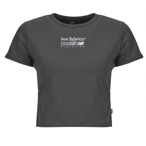 New Balance TRACKSIDE RINGER T-SHIRT Crna Slike