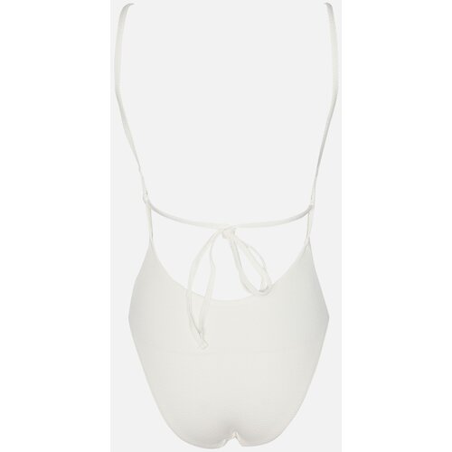 Trendyol Ecru Textured Back Detailed Swimsuit Cene