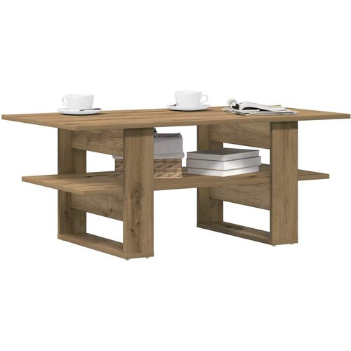 VidaXL Stolić z kavu boja hrasta artisan 102x55x42cm konstruirano drvo Slike