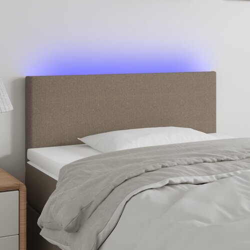 vidaXL LED uzglavlje smeđesivo 90x5x78/88 cm od tkanine Cijene