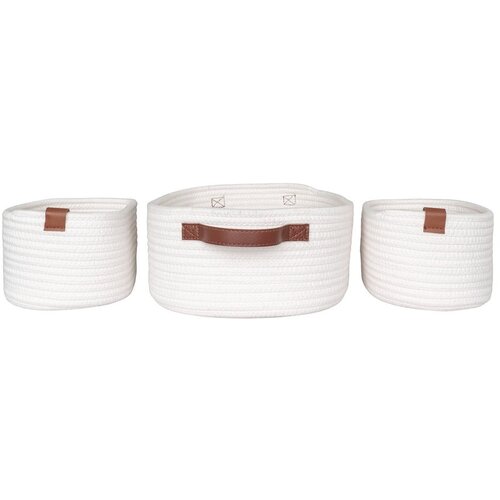 House Nordic Tekstilne ko&amp;scaron;are v kompletu 3 ks za kopalnico 35x25x13 cm Jarana &amp;ndash; Slike