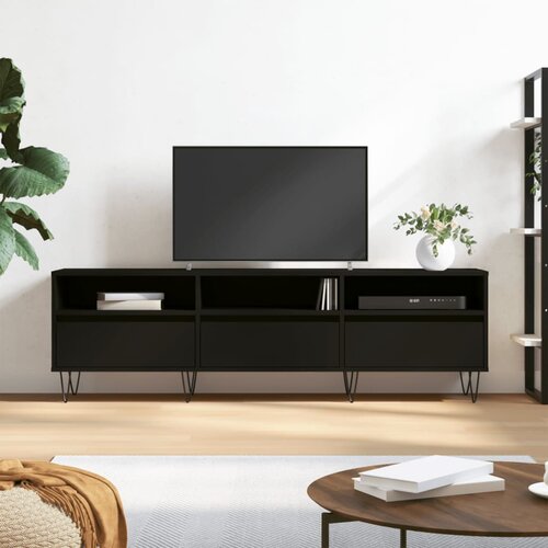 VidaXL TV omarica črna 150x30x44,5 cm inženirski les Slike