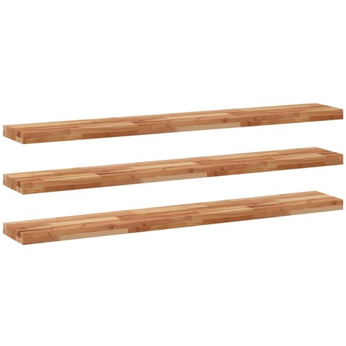 Maison Chic 3 kosi Viseče police - Stenske Police 140x20x4cm oljni premaz trden akacijev les, (21794030) Slike