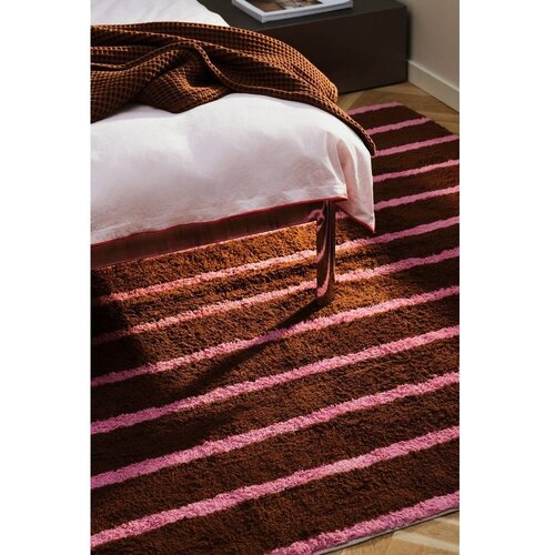 Jotex Rožnata/rjava bombažna preproga 170x240 cm Mika &amp;ndash; Slike