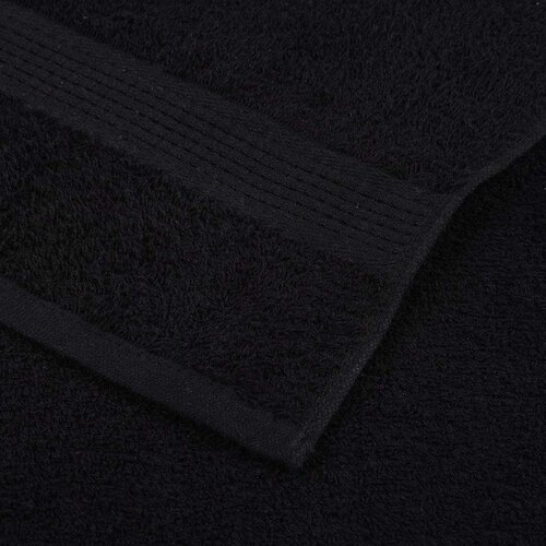 VidaXL Ručnici za saunu 4 kom crni 80x200 cm 360 gsm 100 % pamuk Slike