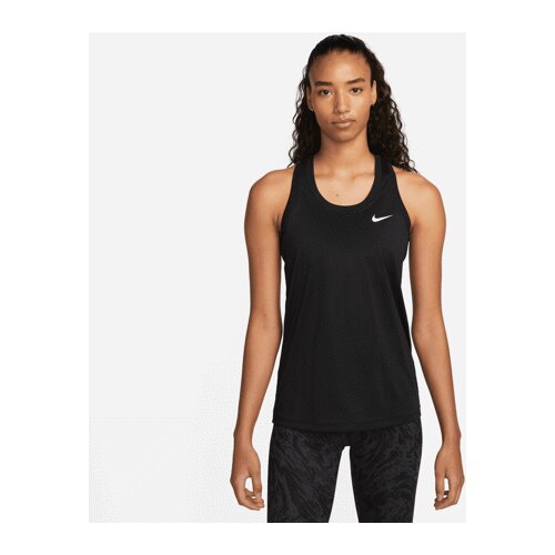 Nike Dri-FIT Women's Racerback Tank, Black/White - M, (21576214) Cene