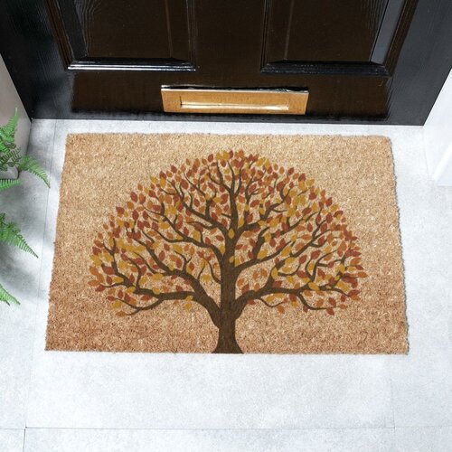 Artsy Doormats Predpražnik iz kokosovih vlaken 40x60 cm Autumnal Tree of Life &amp;ndash; Slike