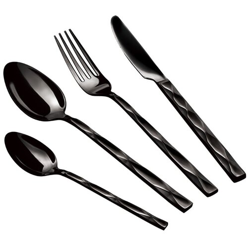 Shumee 24-DELNI SET JEDILNEGA PRIBORA. SIJAJ BERLINGER HAUS BLACK ROYAL BH-2622, (21385545) Cene