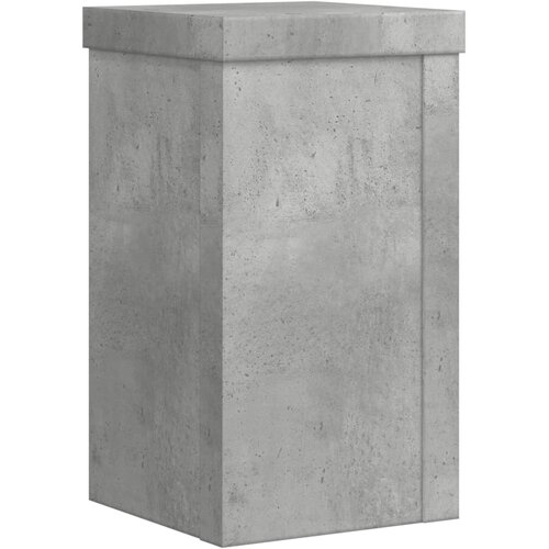  Stalci za biljke 2 kom siva boja betona 10 x 10 x 18 cm drveni Slike