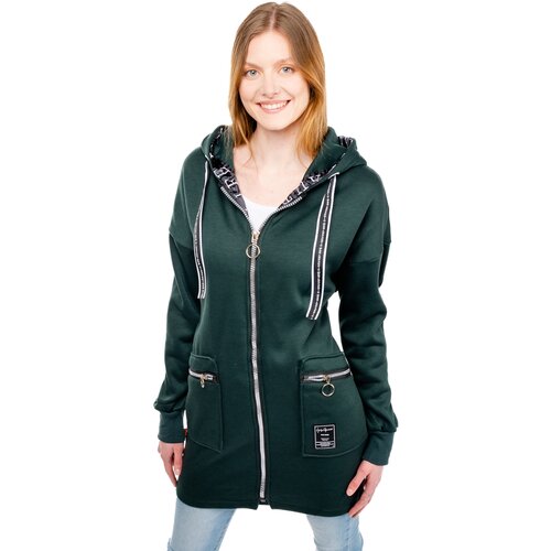 Glano Women&amp;#039;s Stretched Sweatshirt - dark green Slike