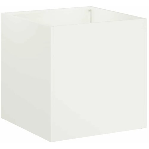  Vrtna saksija Bijela 35 x 35 x 35 cm Čelična vrata - Bijela 35 x 35 x 35 cm 1 Slike