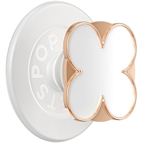 Popsockets Premium držalo za pametni telefon PopGrip, motiv enamel Clover, trdna pritrditev, Rožnato zlata, (5000277134) Cene