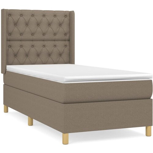 Maison Chic Box spring postelja - Vzmetna postelja z vzmetnico taupe 80x200 cm blago SL7574, (21886051) Cene