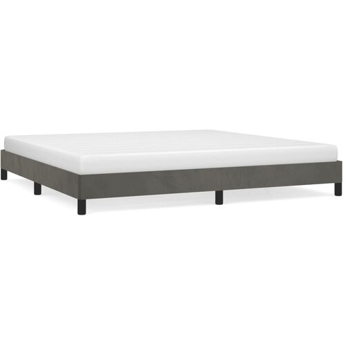 VidaXL Okvir za krevet tamnosivi 200x200 cm bar&amp;scaron;unasti Slike