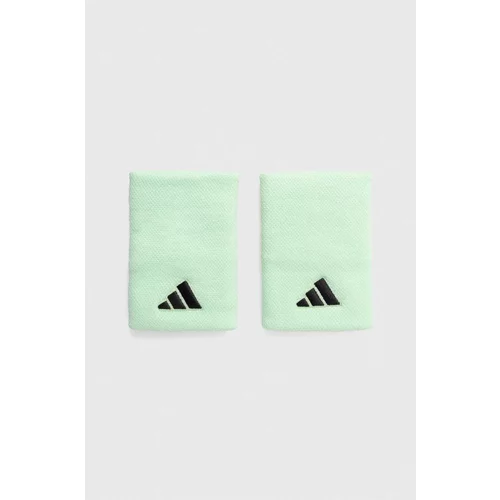 Adidas Trak za zapestje 2-pack zelena barva