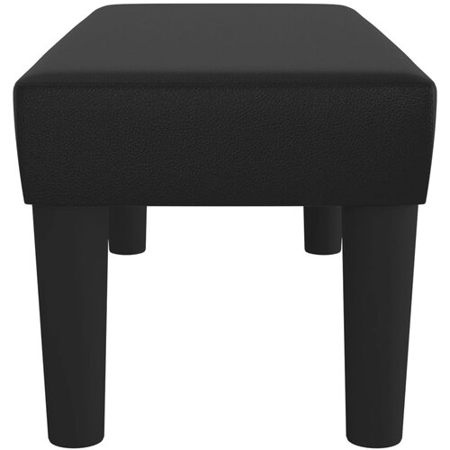  Klupa crna 70 x 30 x 30 cm od umjetne kože Slike