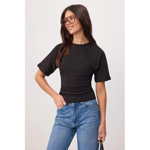TRENDYOLMILLA Ženska majica TWOSS26TS00052, Crna Cene