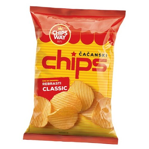 Chips Way rebrasti čips classic 90g Slike