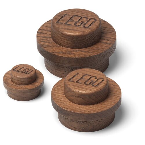 Lego Set od 3 zidne kuke od tamnog hrasta Wood Cijene