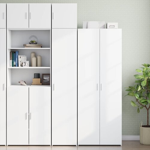 vidaXL Uski ormarić za pohranu bijeli 40x42,5x225 cm konstruirano drvo Cijene