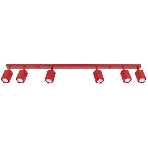 Sollux Lighting Stropna svetilka RAYO 6L rdeča, (5000499402) Cene