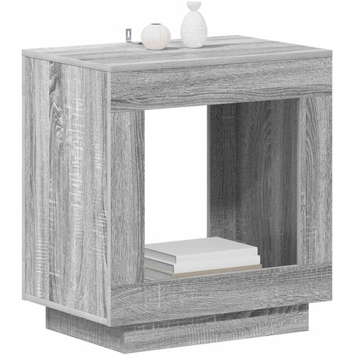  Bocni stol Siva sonoma 60 x 40 x 65 cm Konstruirano drvo Slike