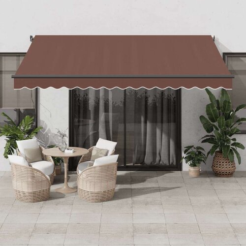 Tenda na automatsko uvlačenje smeđa 400 x 350 cm Cijene