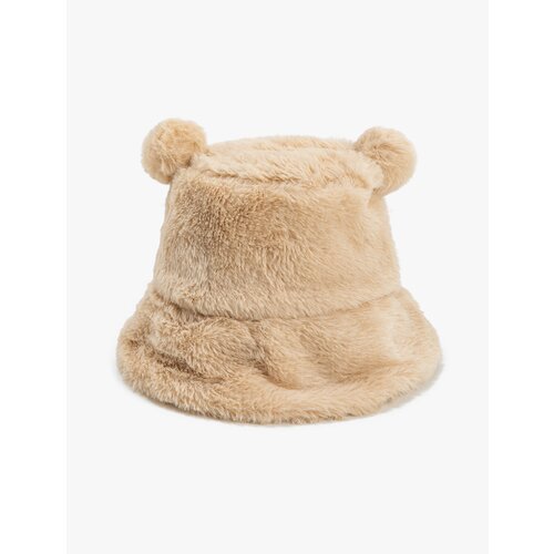Koton Plush Bucket Hat with Pompom Detail Slike