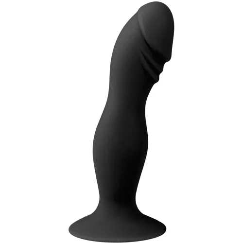 EasyToys Silicone Pleaser Black Silicone Anal Dildo with Suction Cup