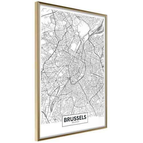  Poster - City map: Brussels 30x45 Cijene