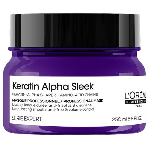 L&amp;acute;Or&amp;eacute;al Paris KERATIN ALPHA SLEEK Maska za kosu 250ML Slike