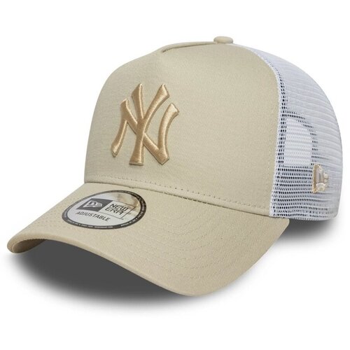New Era NEW YORK YANKEES MLB LEAGUE ESSENTIAL 9FORTY TRUCKER E-FRAME Bež Slike