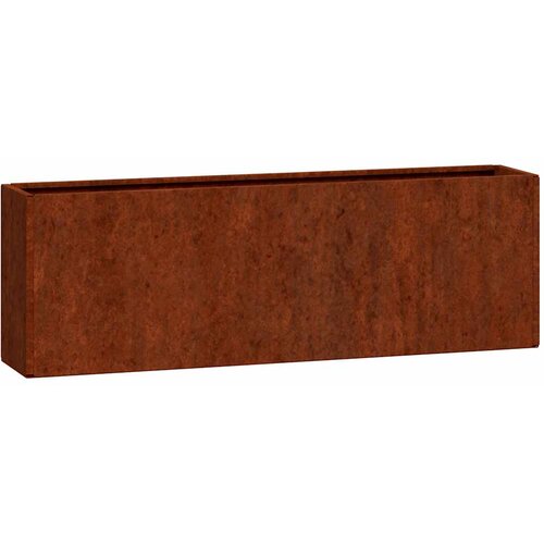  Zidne sadilice 2 kom boja hrđe od čelika COR-TEN 53x10x17 cm Slike