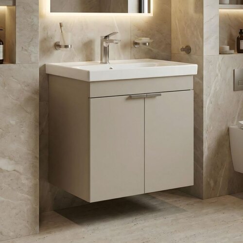 Hanah home Desna 60 - 562 Sand Bathroom Cabinet With Sink Cene