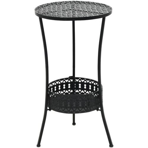 vidaXL Bistro mizica črna 40x70 cm kovinska, (20580727) Cene