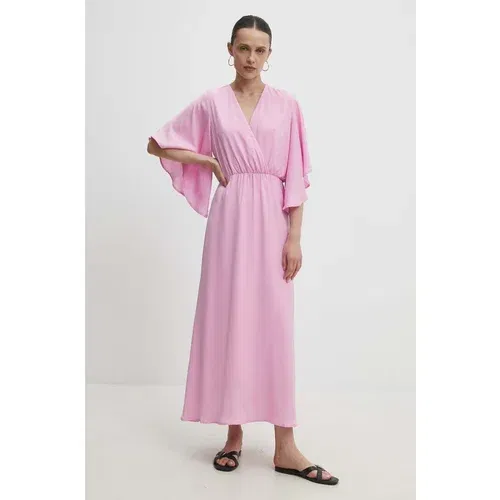 Answear Lab Obleka roza barva
