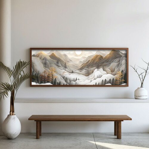 WALLXPERT FAH139-150 Multicolor Decorative Framed MDF Painting Cene