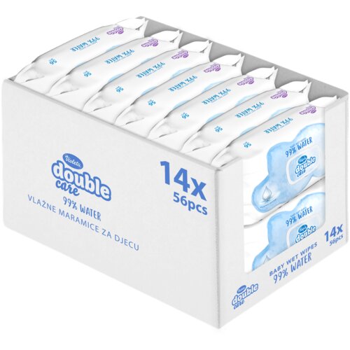 Violeta Baby vlažne maramice 56/1 Sensitive Care 99% voda 14 komada Slike