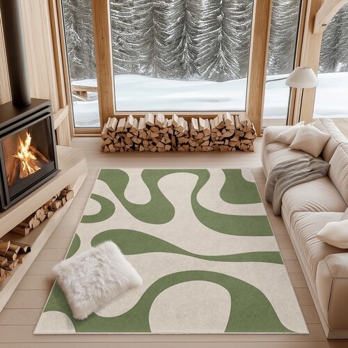 Mila Home Zelena pralna preproga 120x180 cm Matcha Latte &amp;ndash; Slike