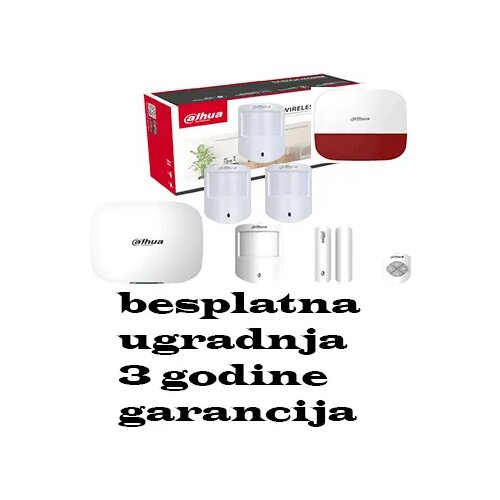 Dahua bežični alarm za kuću sa 4 senzora i spoljnom sirenom Slike