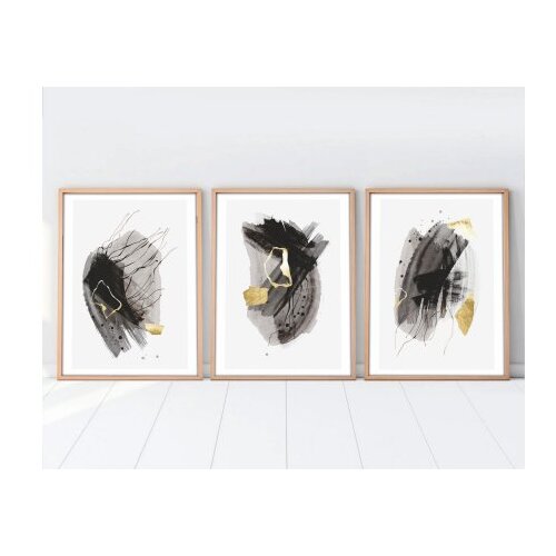 Wallxpert Uramljena slika Huhu208, 30x40 cm , 3 dijela Slike